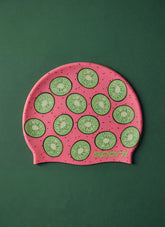Sporti Kiwi Love Silicone Swim Cap