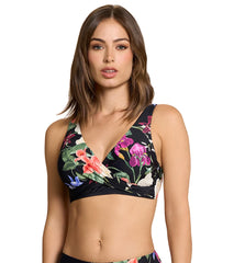 Jantzen Women's Floral Fantasy Vera Surplice Bikini Top