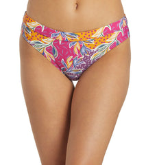 Sporti Active Floral Patchwork Hipster Workout Bikini Swim Bottom
