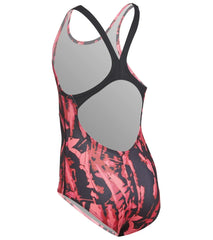 Arena Girls' Painted SwimPro Back One Piece Swimsuit