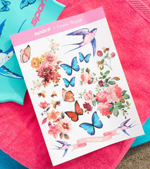 Sporti x Emma Weyant Floral Whimsy Temporary Tattoo Sheet
