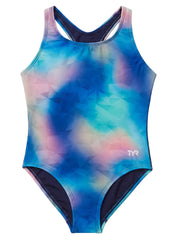 TYR Girls' Frazil Durafast Elite Ella Maxfit One Piece Swimsuit (Little Kid, Big Kid)