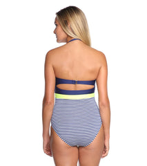 Splendid Malibu Stripe Underwire One Piece Swimsuit