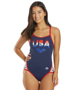 Arena Women's Mark Spitz Serigraphy Super Fly Back One Piece Swimsuit