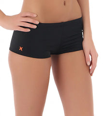 Hurley Women's One & Only Solids Boyshort Bikini Bottom