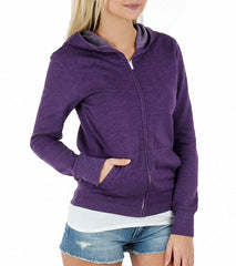 Hurley Women's Solid Slim Zip Up Fleece Hoodie