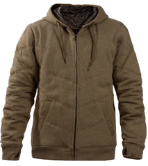 Hurley Guys' Iconic Quilted Fleece Zip Up Hoodie