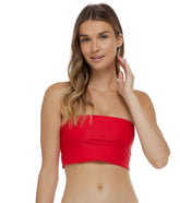 Body Glove Women's Smoothies Sunrise Crop Bandeau Bikini Top
