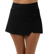 Dolfin Aquashape Women's High Waisted Wrap Front Swim Skort