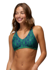 prAna Women's Mallorca Checker Reversible Bikini Top