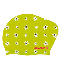 Sporti x She Is This Limited Edition Daisy Long Hair Bun Silicone Swim Cap