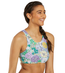 Sporti Active Bondi Floral High Neck Crop Bikini Top