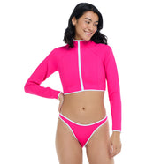 Body Glove Women's Undersea Modern Love Crop Rash Guard
