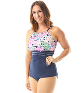 Beach House Women's Between The Lines Blair High Neck Tankini Top