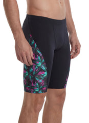 Speedo Men's Printed Splice Jammer Swimsuit