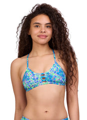 JOLYN Women's Flowerfield Tomcat Bikini Top