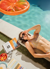 Sporti x Alex Walsh Parker Paradise Tracy Double Strap Bikini Top