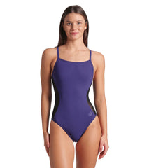 Arena Women's Mesh Panel Closed Back One Piece Swimsuit