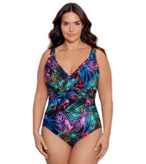 Miraclesuit Women's Plus Size Tropicat Revele One Piece Swimsuit