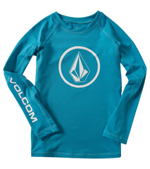 Volcom Boys' Lido Solid Long Sleeve Rashguard (Big Kid)