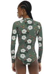 Body Glove Women's Aurora Chanel Long Sleeve One Piece Swimsuit