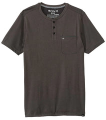Hurley Men's Dri-Fit Henley Short Sleeve Shirt