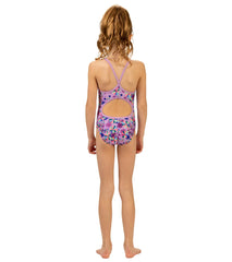 Dolfin Girls' Pinwheel One Piece Swimsuit (Big Kid)