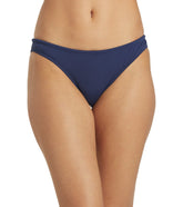 JOLYN Women's Midl Solid Bikini Bottom