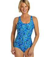Sporti HydroLast Spring Garden Chlorine Resistant Moderate Scoop Back One Piece Swimsuit