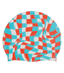 Sporti x Gretchen Walsh Liquified Checks Silicone Swim Cap