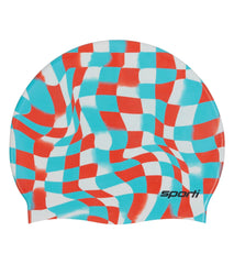 Sporti x Gretchen Walsh Liquified Checks Silicone Swim Cap