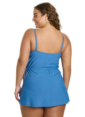 Sporti Plus Size Starlet Solid Tummy Control Swim Dress