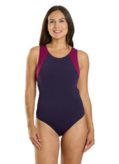 Dolfin Women's Aquashape Color Block Moderate Lap Suit