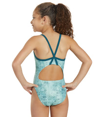 Sporti x Emma Weyant Sand Dollar Lace Thin Strap One Piece Swimsuit Youth (22-28)