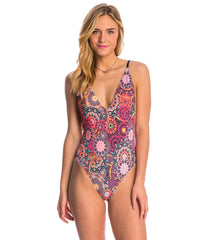Hurley Turkish Floral One Piece Swimsuit