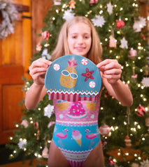 Sporti Tropical Holiday Silicone Swim Cap Jr.