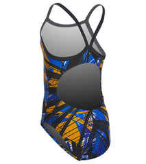 Dolfin XtraSleek Eco Girls' Torrent V-2 Back One Piece Swimsuit
