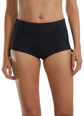 TYR Active Women's Solid Della Boyshort Swim Short Side Toggle