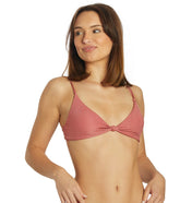Volcom Women's Simply Rib V Neck Bikini Top