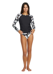 Volcom Women's Print Midnight Lily Long Sleeve Rash Guard