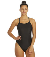 Dolfin Xtra Life Lycra Solid Female V-2 Back One Piece Swimsuit