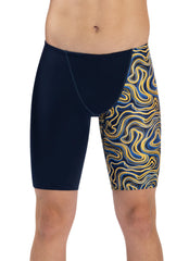 Dolfin Men's Reliance Tsunami Asymmetrical Jammer Swimsuit