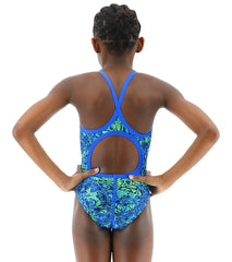 TYR Girls' Nebulous Diamondfit One Piece Swimsuit