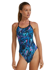 TYR Women's Marmaris Durafast Elite Crosscutfit Tieback One Piece Swimsuit