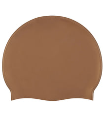 Sporti Solid Metallic Silicone Swim Cap