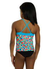 TYR Girls' Tutti Frutti Claire Tankini Top (Little Kid, Big Kid)