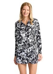 Tommy Bahama Women's Sunset Blooms Longsleeve Rash Guard