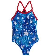 TYR Girls' Twinkle Addy Diamondfit One Piece Swimsuit (Little Kid, Big Kid)