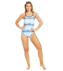 Arena Women's Multicolor Stripes Light Drop Back One Piece Swimsuit