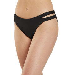 Hurley Women's Max Solid Moderate Bikini Bottom